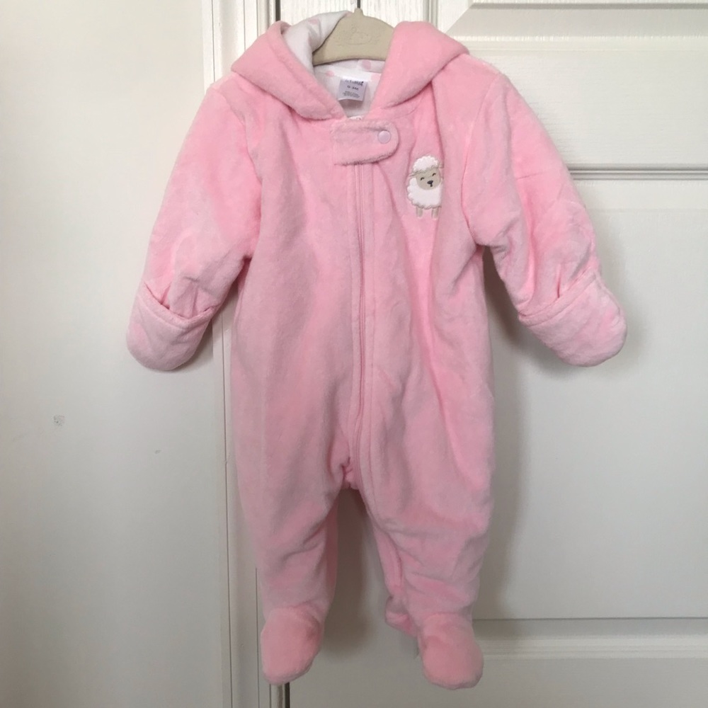 Pink Overall Coat/Onepiece